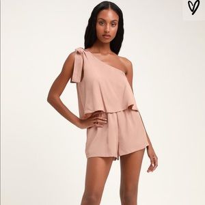 NWOT one-shoulder romper!